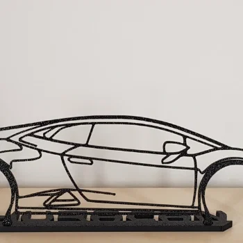 Mô hình khung viền xe thể thao Lamborghini 3D trang trí độc đáo