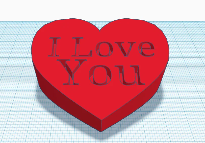 Mô hình trái tim 3D I Love You - Quà tặng ý nghĩa và độc đáo - Image 1