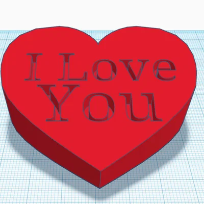 Mô hình trái tim 3D I Love You - Quà tặng ý nghĩa và độc đáo