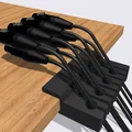 Giá đỡ quản lý dây cáp XLR in 3D cho bàn làm việc âm thanh - Thumbnail 1