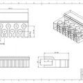 Giá đỡ quản lý dây cáp XLR in 3D cho bàn làm việc âm thanh - Thumbnail 3