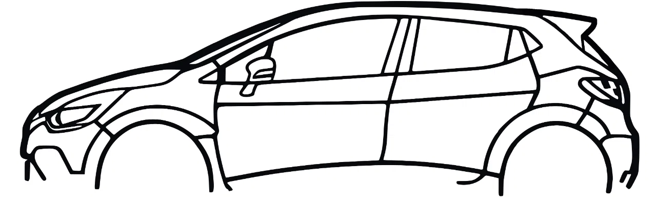 Mô hình treo tường Renault Clio IV Silhouette độc đáo cho người yêu xe - Image 1