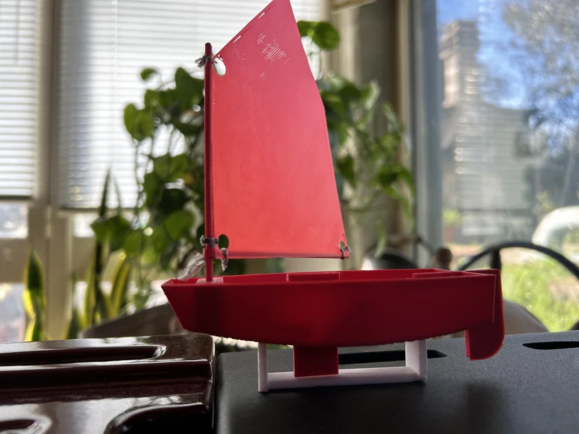 Mẫu mô hình thuyền Optimist in 3D - Image 1