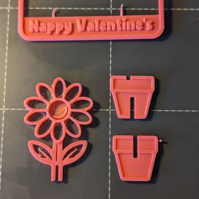 Mô hình kit card hình hoa (Flower Kitcard)