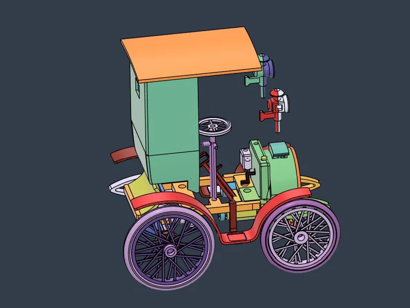 Mô hình xe Renault B tỷ lệ 1:32 - Image 9