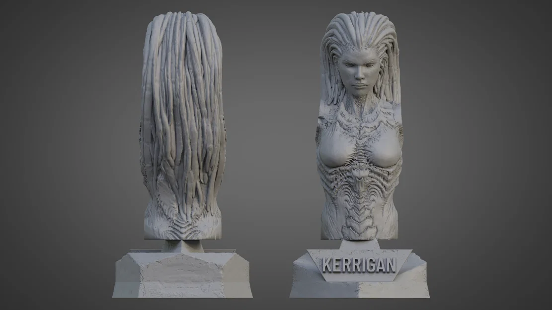 MÔ HÌNH BUST KERRIGAN CỰC CHI TIẾT - KHÔNG CẦN SUPPORT - Image 1
