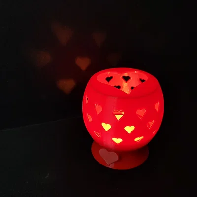 Chụp nến trà Valentine