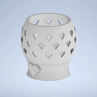Chụp nến trà Valentine