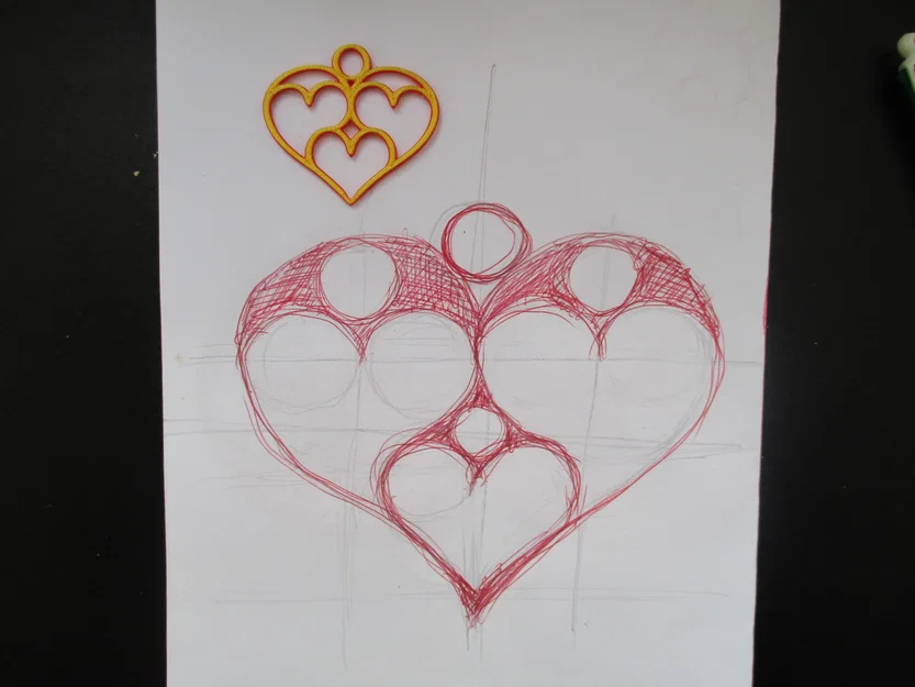 Mặt Dây Chuyền Trái Tim Đa Tầng (Multiple Hearts Pendant) In 3D - Image 5