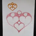 Mặt Dây Chuyền Trái Tim Đa Tầng (Multiple Hearts Pendant) In 3D - Thumbnail 5