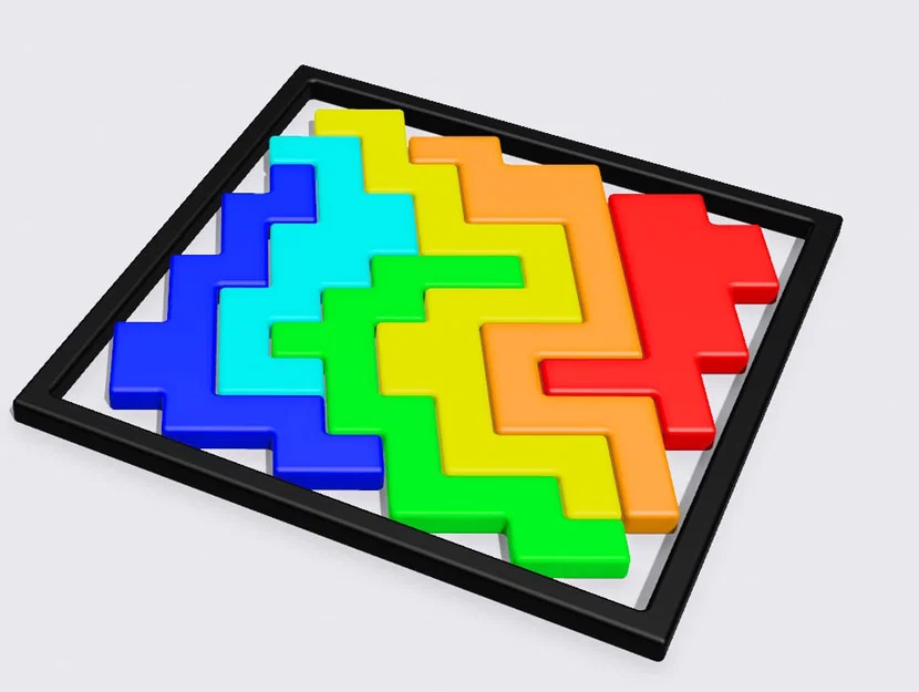 Bộ Đồ Chơi Xếp Hình Puzzle 3D Thông Minh Dạng Zic-Zac - Image 2