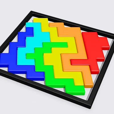 Bộ Đồ Chơi Xếp Hình Puzzle 3D Thông Minh Dạng Zic-Zac