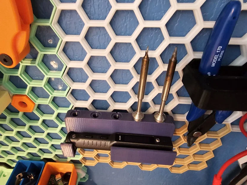Giá treo máy hàn Miniware TS101 cho Honeycomb Storage Wall siêu gọn - Image 1