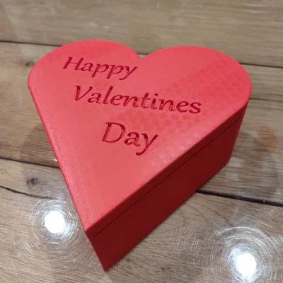 Hộp trái tim kèm nắp có thông điệp I love you - Món quà Valentine tuyệt vời