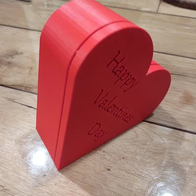 Hộp trái tim kèm nắp có thông điệp I love you - Món quà Valentine tuyệt vời