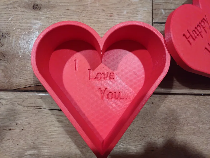 Hộp trái tim kèm nắp có thông điệp I love you - Món quà Valentine tuyệt vời - Image 3