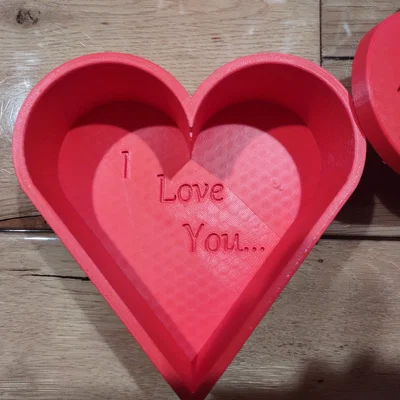 Hộp trái tim kèm nắp có thông điệp I love you - Món quà Valentine tuyệt vời