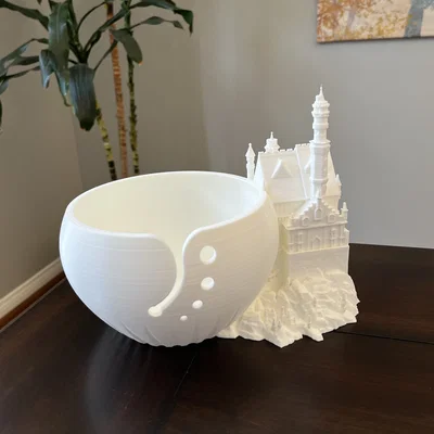 Bát đựng len Castle Yarn Bowl - In 3D lâu đài Neuschwanstein đẹp mắt