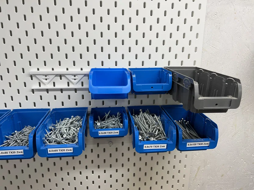 Thanh treo hộp đựng đồ cho bảng IKEA SKÅDIS - Image 1