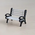 Ghế băng mini - mô hình ghế công viên (không cần keo, không cần support) - Thumbnail 1