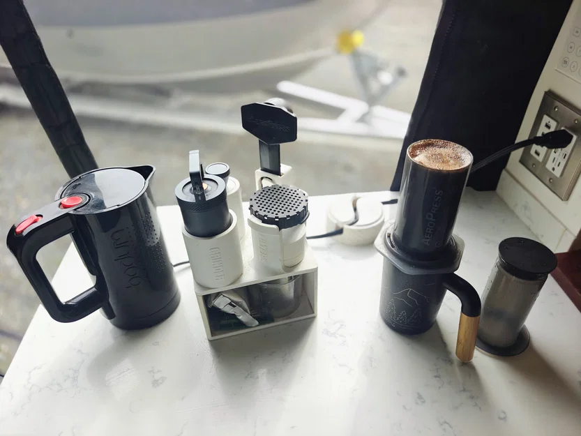 Trạm AeroPress tích hợp chỗ để máy xay VSSL cho xe RV, Van, Thuyền hoặc Gia đình - Image 3