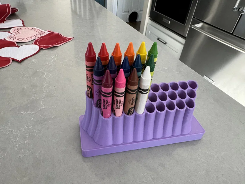 Khay đựng bút sáp màu (Crayon Holder) 3D in cho bé yêu - Image 1