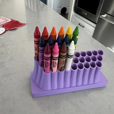 Khay đựng bút sáp màu (Crayon Holder) 3D in cho bé yêu