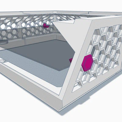X3D-v3 Riser | Giá đỡ AMS cho máy in Bambu Lab X1/P1