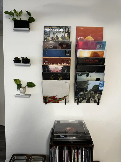Giá treo đĩa than Vinyl gắn tường - Mẫu in 3D trang trí đẹp mắt - Image 4