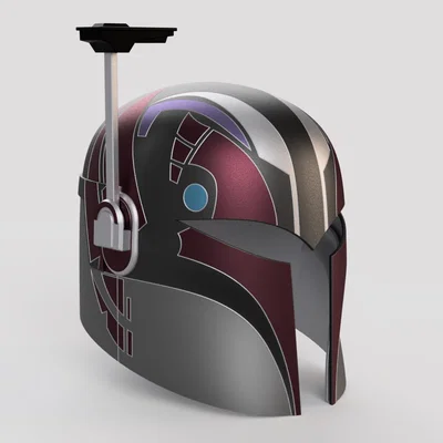 Mũ Cosplay Sabine Wren (Kèm linh kiện điện tử và chi tiết vạch sơn)
