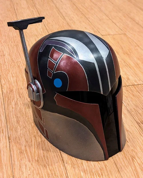 Mũ Cosplay Sabine Wren (Kèm linh kiện điện tử và chi tiết vạch sơn) - Image 4