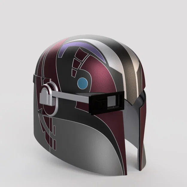 Mũ Cosplay Sabine Wren (Kèm linh kiện điện tử và chi tiết vạch sơn) - Image 9