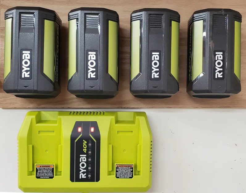 Giá treo tường cho pin Ryobi 40v - Image 2