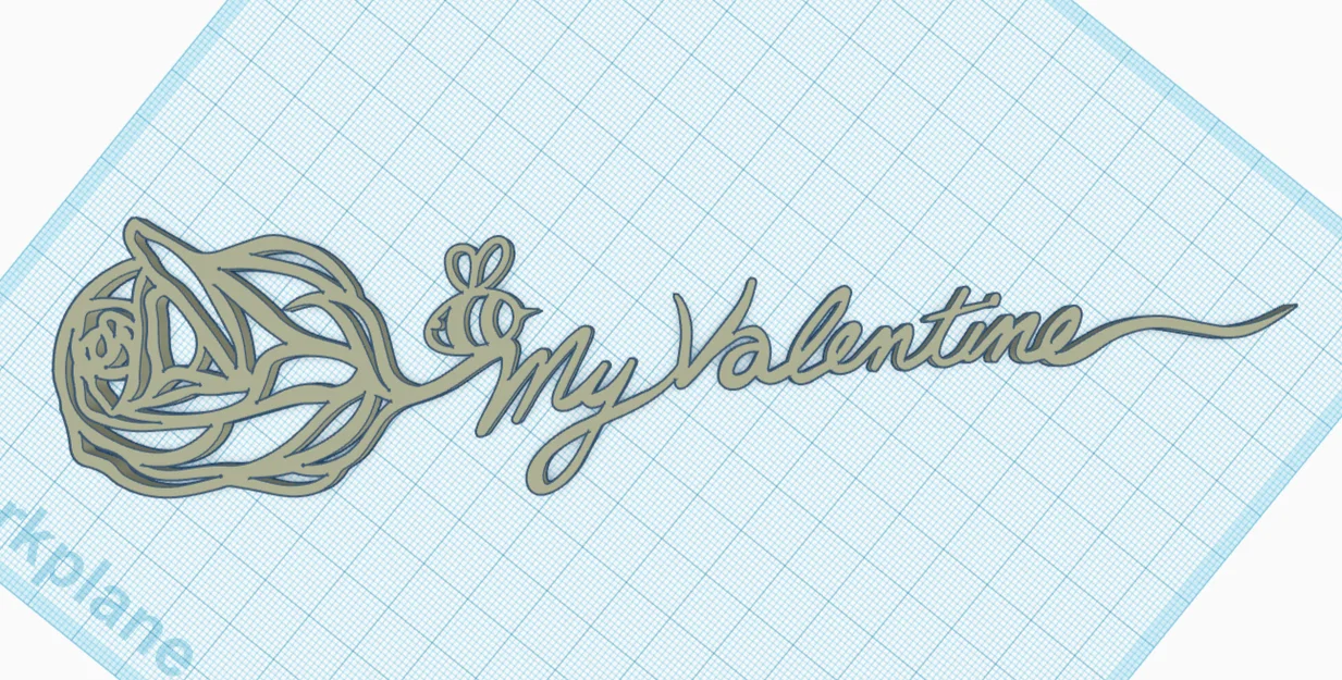 Mô hình Bee My Valentine 3D - Món quà tình yêu độc đáo và dễ in - Image 1