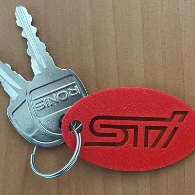 Móc khóa biểu tượng STI in 3D cho tín đồ xe Subaru