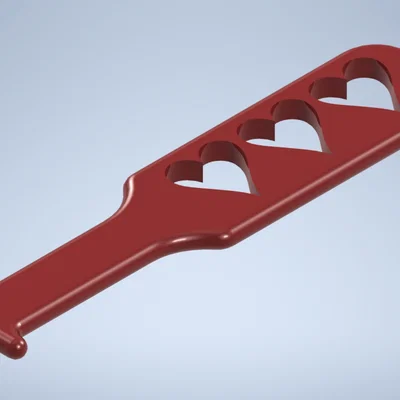 Mẫu in 3D mái chèo trái tim (Heart paddle) cho ngày Valentine