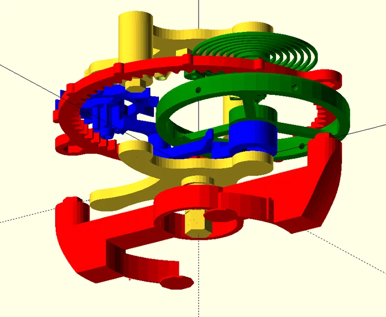 Flying Tourbillon - Mô hình đồng hồ cơ in 3D - Image 6