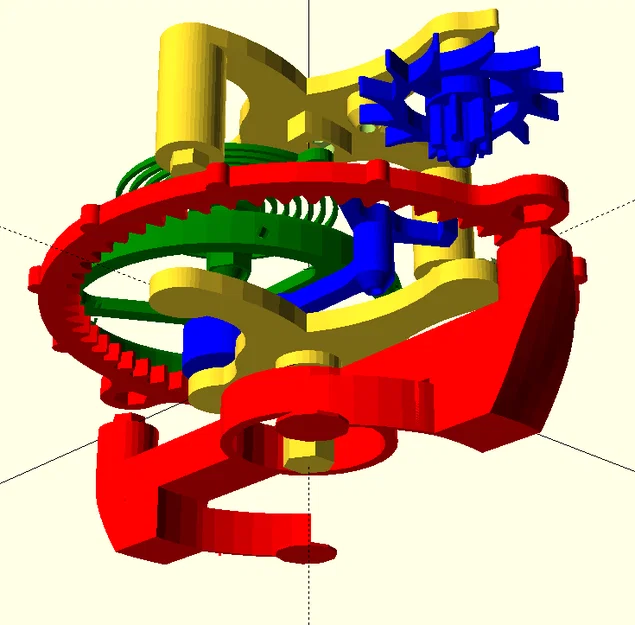 Flying Tourbillon - Mô hình đồng hồ cơ in 3D - Image 9