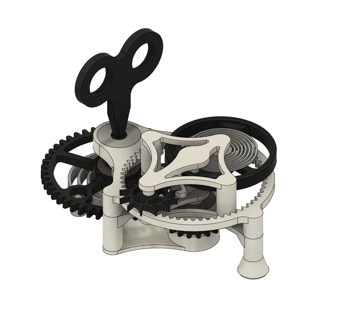 Mô hình Flying Tourbillon lên dây cót thủ công - Image 1
