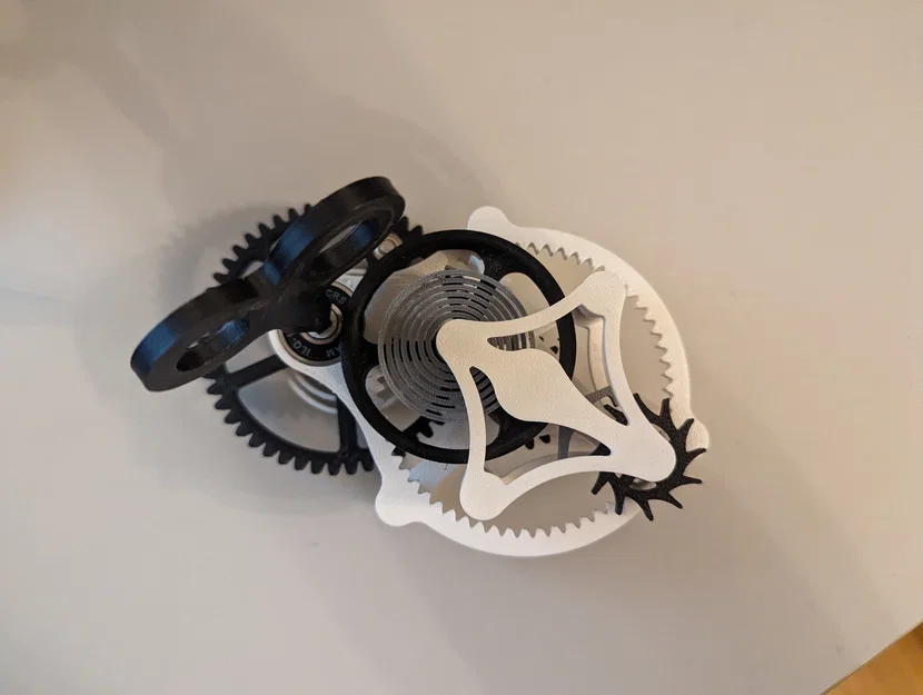 Mô hình Flying Tourbillon lên dây cót thủ công - Image 7