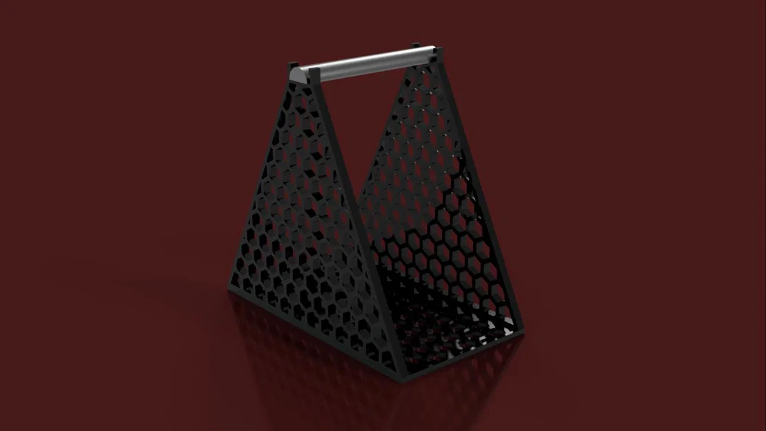 Đế đỡ cuộn nhựa in 3D họa tiết lục giác - Image 2