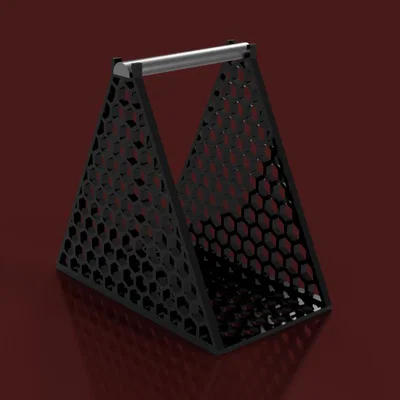 Đế đỡ cuộn nhựa in 3D họa tiết lục giác