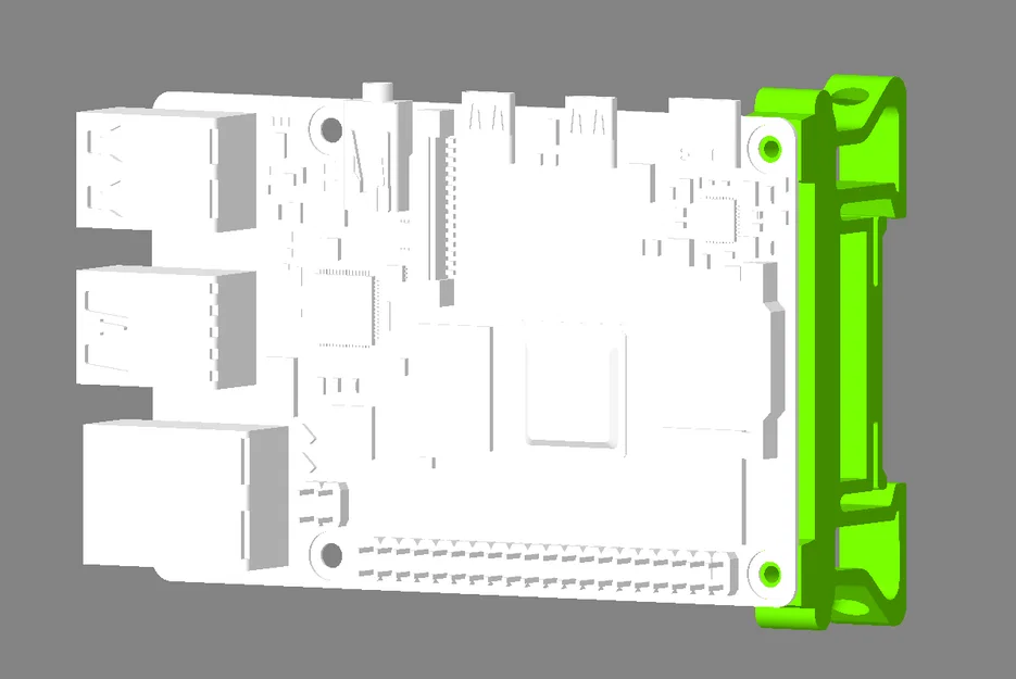 Giá đỡ DIN Rail cho Raspberry Pi 4 và Raspberry Pi 5 (Dễ lắp đặt) - Image 1
