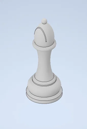 Mô hình quân Tượng (Bishop) cờ vua in 3D đẹp mắt - Image 1