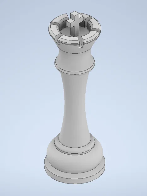 Mô hình quân Vua cờ vua (Chess King) - File in 3D đẹp mắt - Image 1