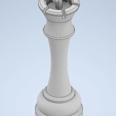 Mô hình quân Vua cờ vua (Chess King) - File in 3D đẹp mắt