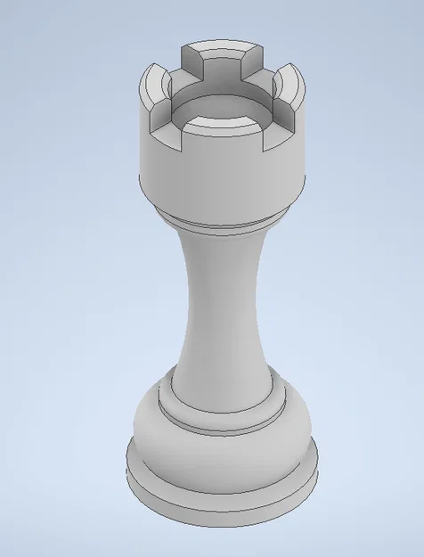 Mô hình quân xe (Rook) 3D thiết kế tinh xảo cho bộ cờ vua - Image 1
