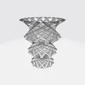 Bình hoa trang trí in 3D thiết kế lưới nghệ thuật độc đáo - Thumbnail 3