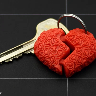 Móc khóa trái tim Flexible Heartbreak in 3D độc đáo