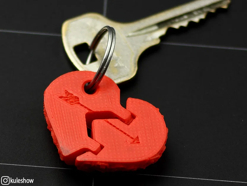 Móc khóa trái tim Flexible Heartbreak in 3D độc đáo - Image 2
